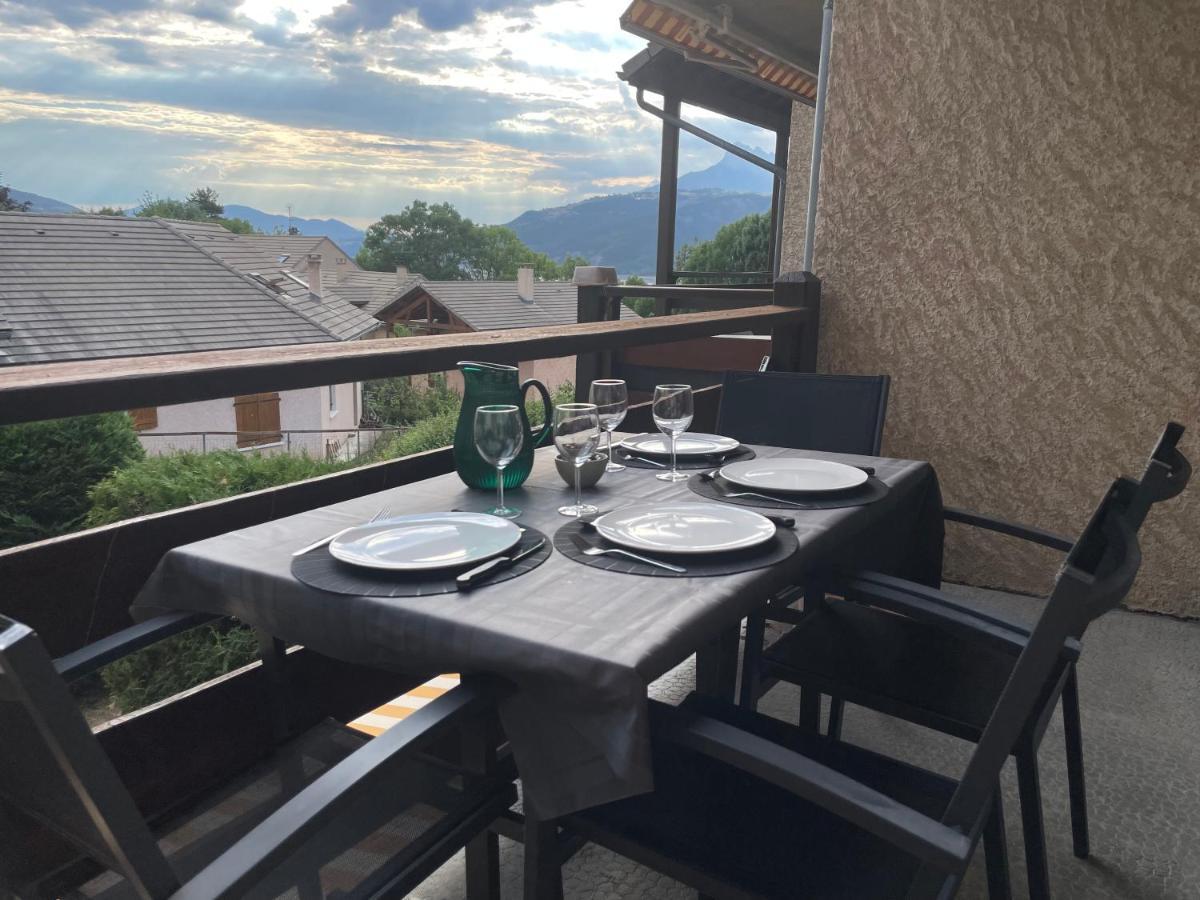 Joli T2 - Vue Sur Lac - 5 Min Du Plan D'Eau D'Embrun Baratier Exterior foto