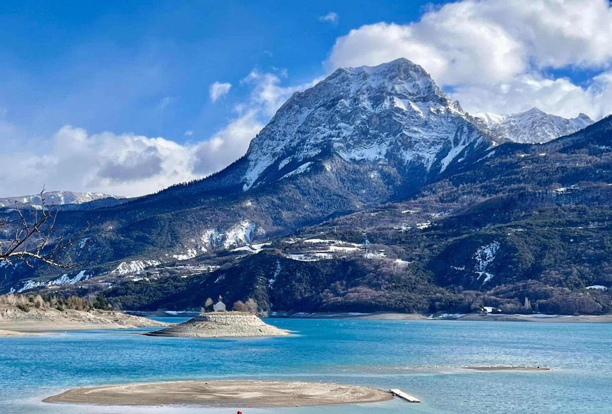 Joli T2 - Vue Sur Lac - 5 Min Du Plan D'Eau D'Embrun Baratier Exterior foto